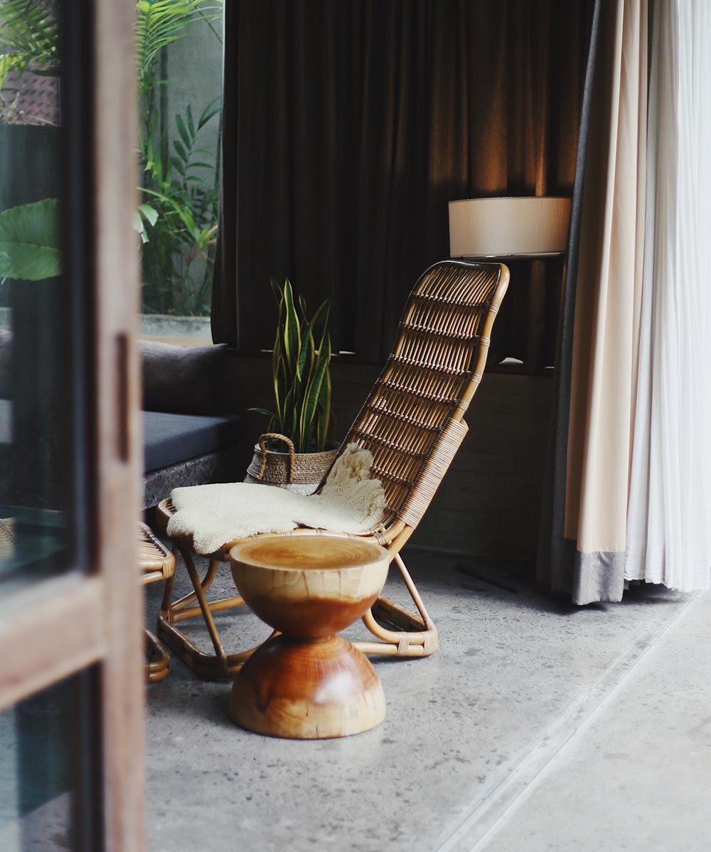 Earthy colours and materials directly from Mother Nature